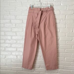 Ann Taylor Dusty Pink Belted Pants - 8